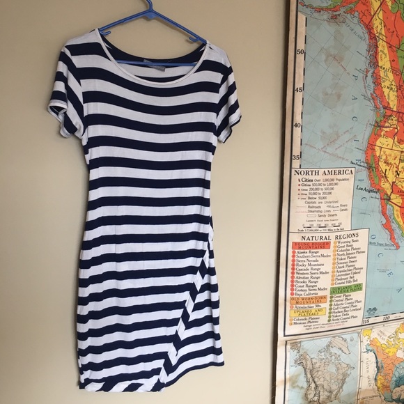 Loveappella Dresses & Skirts - Navy and white striped dress